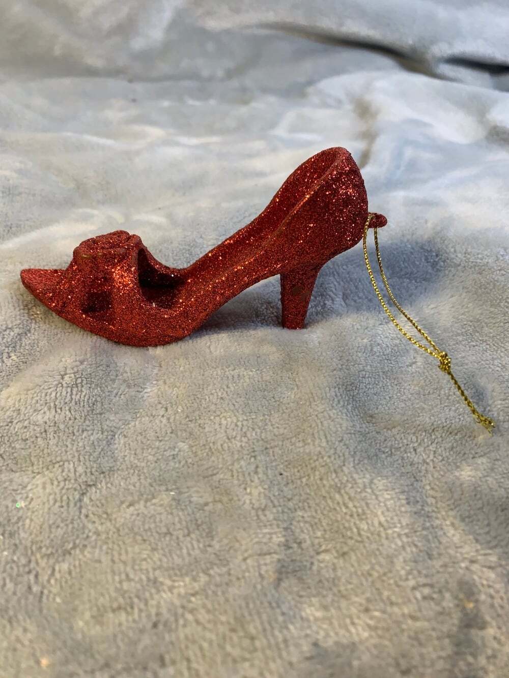 Sparkling Red Shoe Ornament